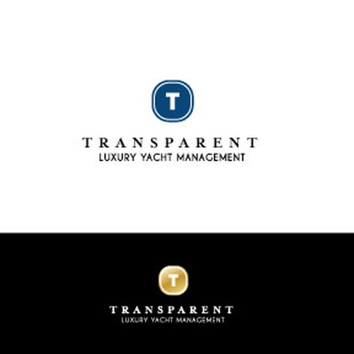 logo for TRANSPARENT Luxury Yacht Management Design by SF Designs