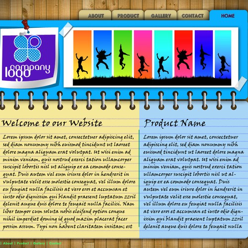 1-3 Page Website Template Design von jimerlu