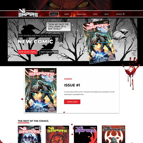 Comic Book Website Design by Alina_rali