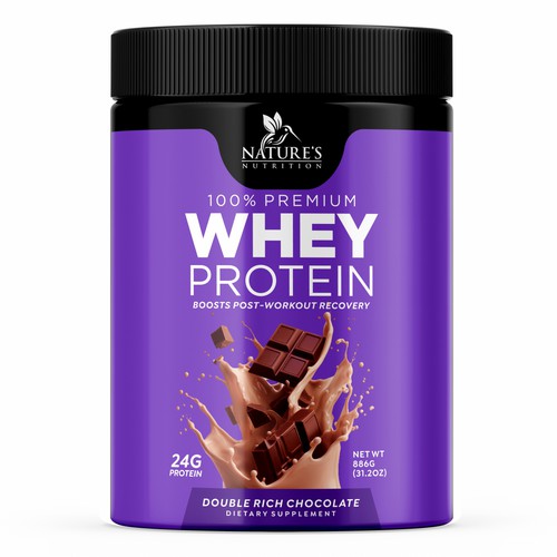 Diseño de Tasty Whey Protein Chocolate Design Needed for Nature's Nutrition de GenScythe