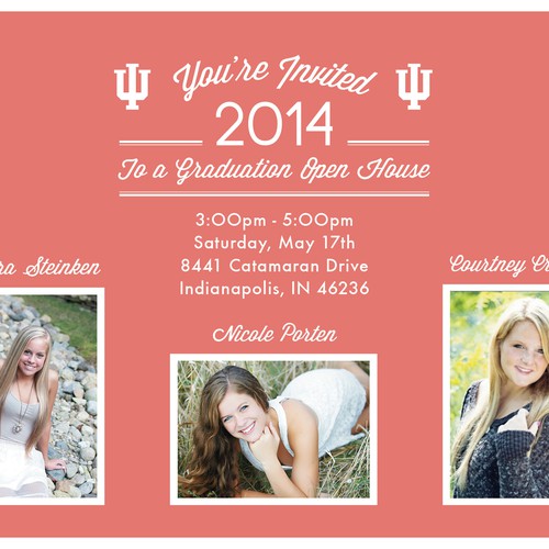 Graduation Open House Design by Queen of Pixels