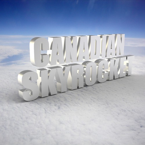 3D silver letters suspended in space デザイン by nathasa