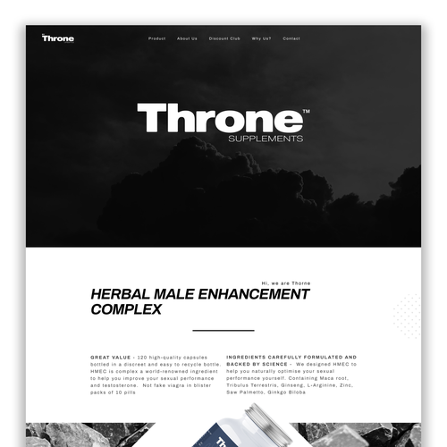 Supplement Website Design by tonydanza