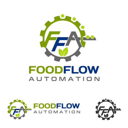 FoodFlow Automation Logo Design by lanmorys