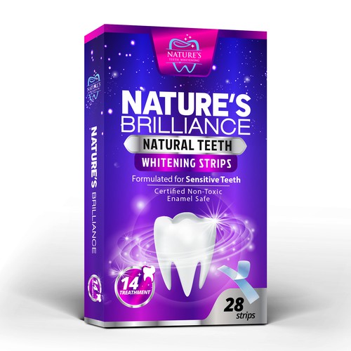 Natural Design Needed for Nature's Brilliance Whitening Strips Design by agooshe