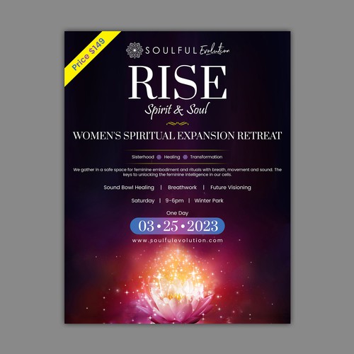 Spiritual Retreat Flyer Design by redmonk