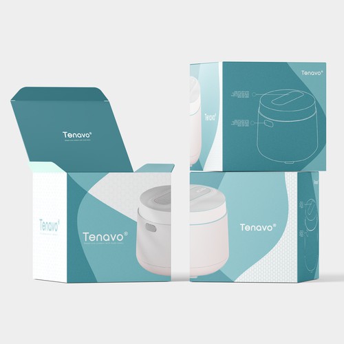 Design a modern package for a smart rice cooker Design by Totoya