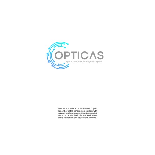 Logo for a web application to manage fiber cable construction projects Design by Insan_M