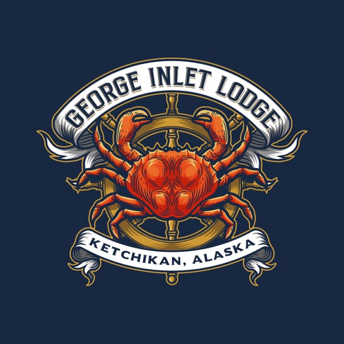 Design a logo for Tours of Alaska's George Inlet followed by a crab meal Ontwerp door Athenaッ