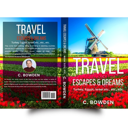 Cover for a travel/autobiography/brief essay book Design by NoBoundaries