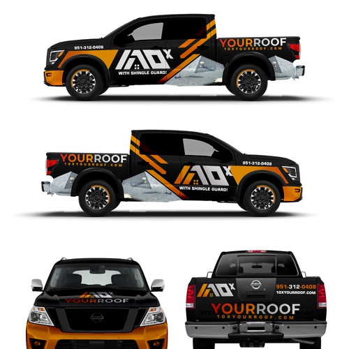 10xYourRoof - truck wrap Design by Tanny Dew ❤︎