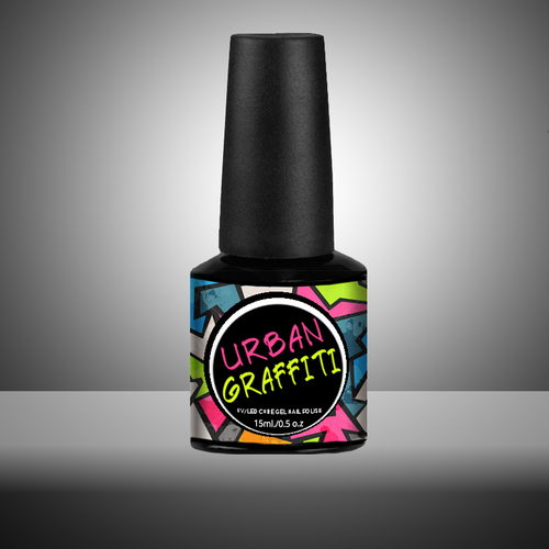 polish 99designs nail label design Polish Theme logo and Nail Gel Graffiti