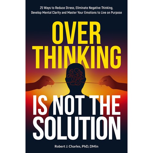 Text Based cover with bold and big Title for Overthinking Is Not the Solution Design by Aaniyah.ahmed