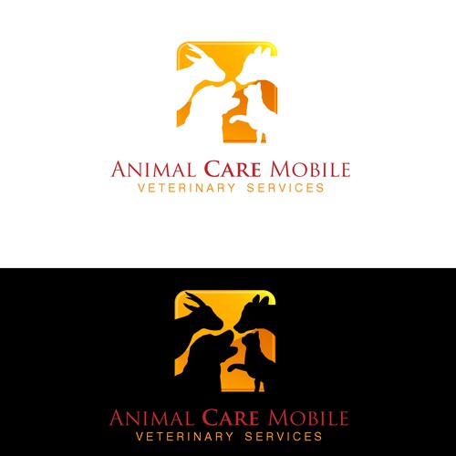 Mobile Veterinary Service Logo (variety of species) Design by pavkegalaksija