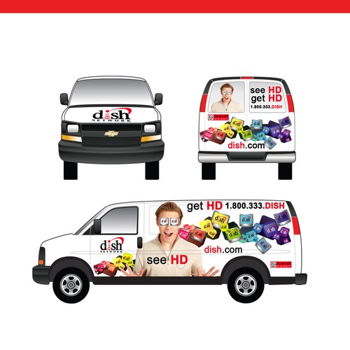 Diseño de V&S 002 ~ REDESIGN THE DISH NETWORK INSTALLATION FLEET de decentdesigns