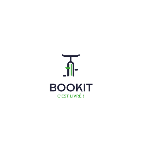 Design di BOOKIT Genève, c'est livré! Livres en ligne livré à vélo! di vurt™