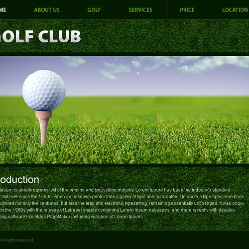 1-3 Page Website Template Design von RickBewell