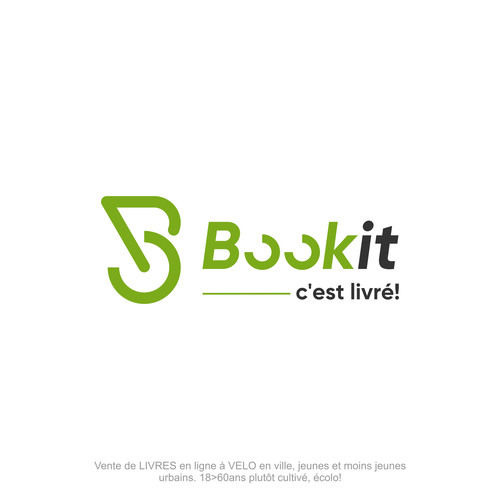 BOOKIT Genève, c'est livré! Livres en ligne livré à vélo! Diseño de JvMORE