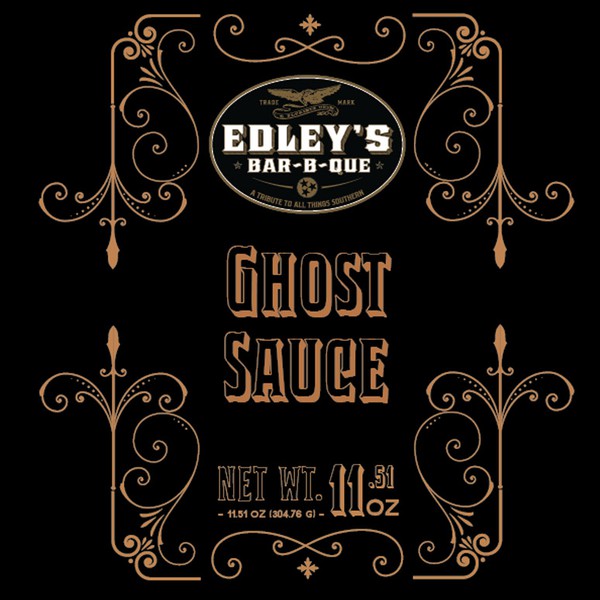 Vintage label for bar-b-que sauce