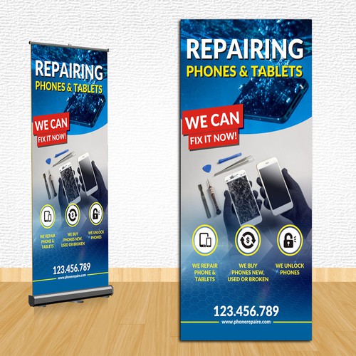 Phone Repair Poster Design por e^design