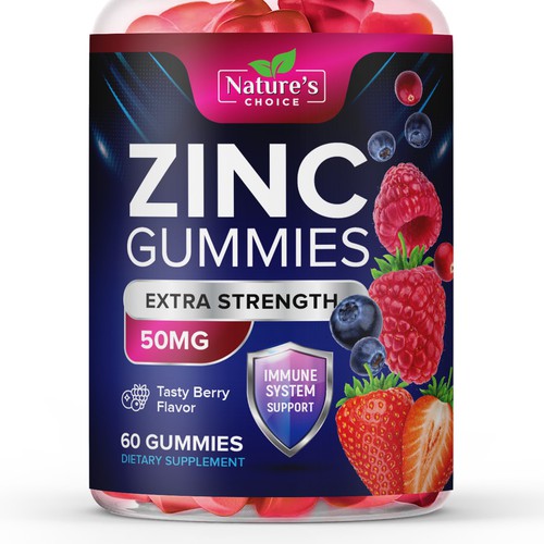 Tasty Zinc Gummies design needed for Nature's Choice Design von TUNSAY