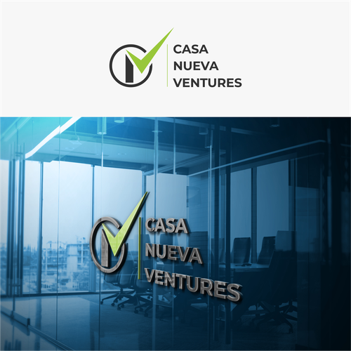 Real estate investing logo symbolizing growth Design by Agunk.desain