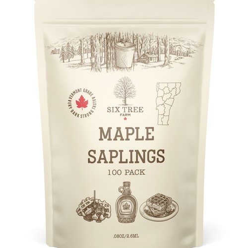 First ever production Maple Syrup Stick label Design by bcra