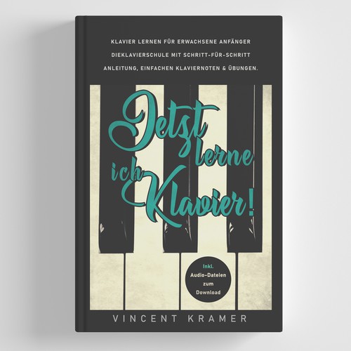 Design a book cover for a piano school for adults! Design by AnnyM