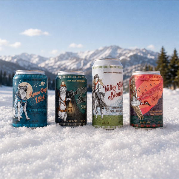 Illustrated Craft Beer Packaging for Yampa Valley Brewing