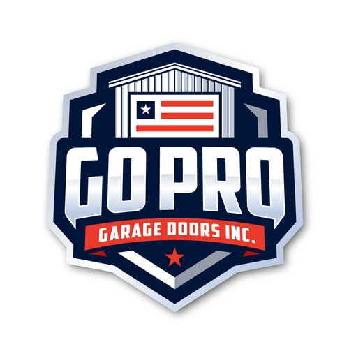 Go Pro Garage Doors Inc Reband Design by Fortunic™