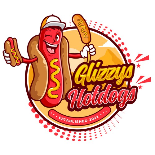 Glizzys Hotdogs Design by Athenaッ