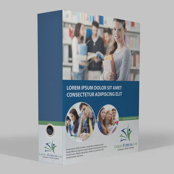 Design by Asmi™ titled "Binder Cover for Well known Education Company Lern-Forum.CH"