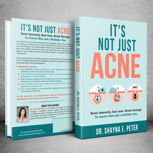 Healing acne from the inside out | Book cover contest | 99designs