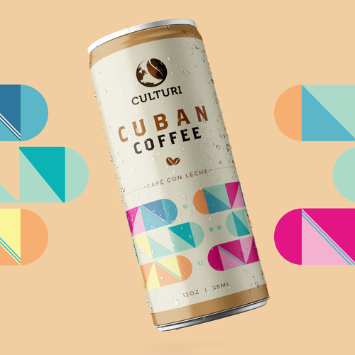 Label for Canned Ready-to-drink coffee Design por Cleoalex