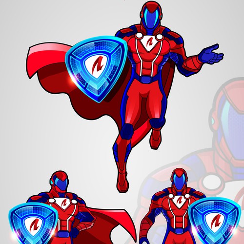 Design an Awesome Superhero Mascot for Insurance Firm Design by harwi studio