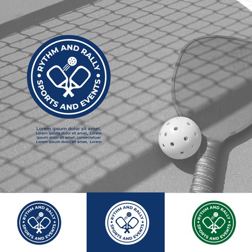 Music Meets Pickleball! Cool, musical logo for sports facility Design by M.I.Thomson