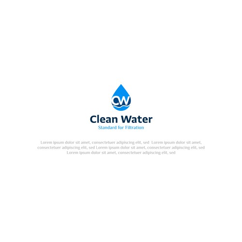 Simple Clean Logo for Water Filtration Company Design by Sidd-81