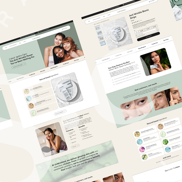 Skin Care Shopify Website Design and Development