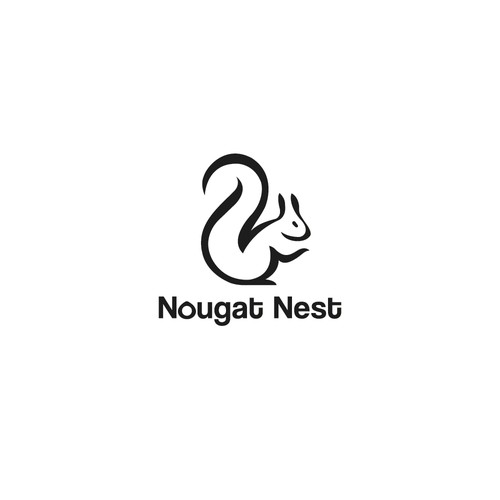 Simple yet elegant Squirrel design Diseño de Greycell design