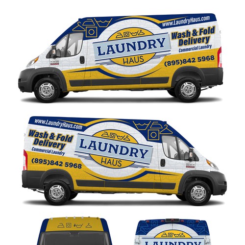 Laundry Haus delivery van Design by Logicainfo ♥