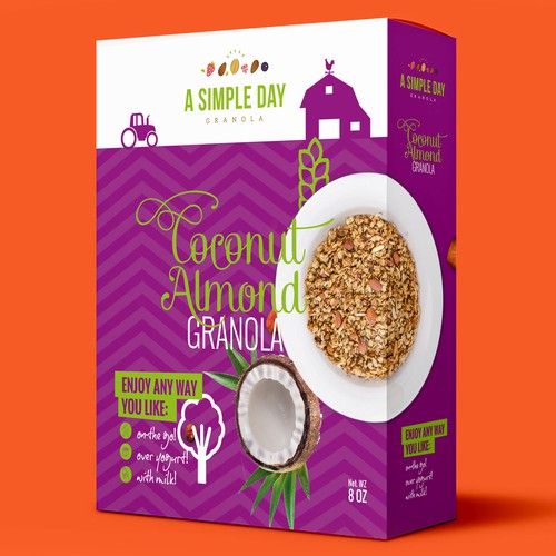 A Simple Day Granola Box Design Design by flaglab