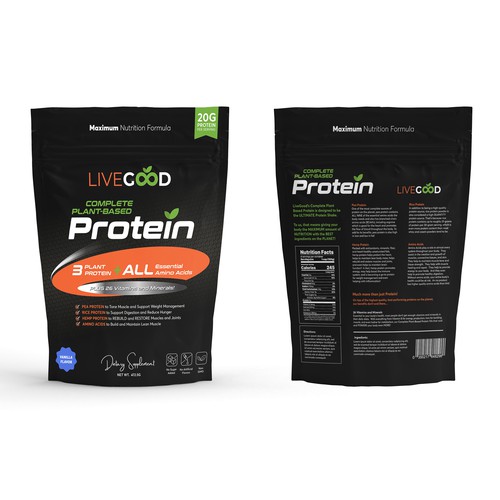 ***GUARANTEED PRIZE*** - LABEL DESIGN for Protein Powder -*****NEW***** Design by v6