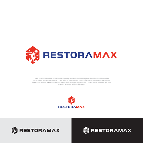 Restoration Company Branding. Design by Raju Anto