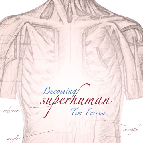 "Becoming Superhuman" Book Cover Design by annadesign