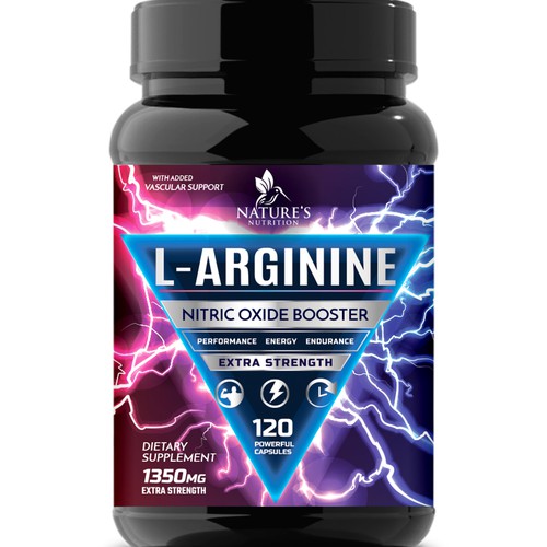 Powerful L-Arginine Capsules Design Needed for Nature's Nutrition Design by Wfemme