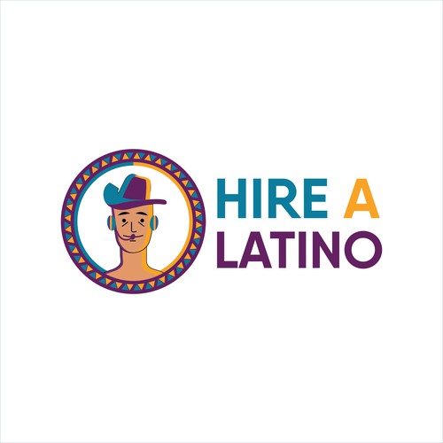 Powerful design for our software platform logo about hiring remote latino workers Design by Faisu Graphics