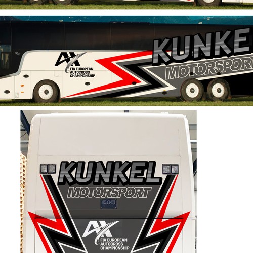 Motorsport Design für Teambus Design by ←masbro black statue