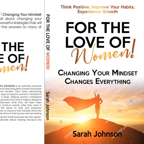 Creative book cover for the ultimate self help guide for women! Design by LSDdesign