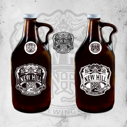 Blend sophistication with edge to create attention grabbing logo for New Hill Brewing Co. Design by DataDesign99d