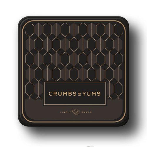 crums and yums cookie tin Design von intanamir